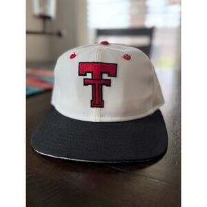 Texas Tech vintage 90s fitted New Era hat 6 5/8 NWT 
made in USA